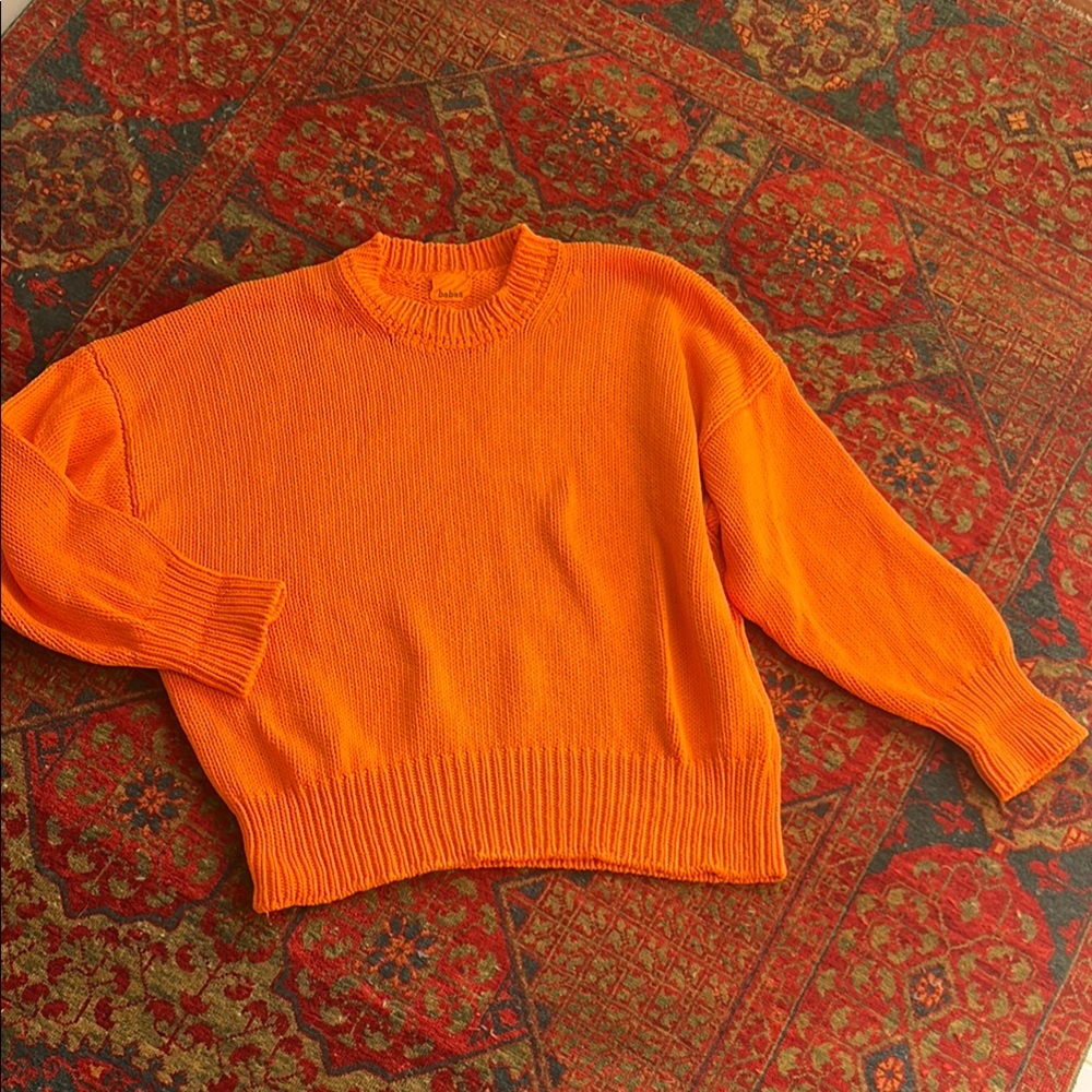 Orange Knit Sweater